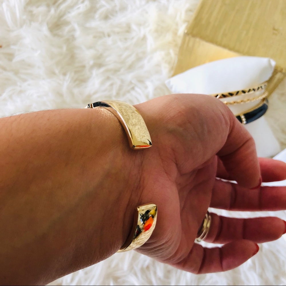 Quartz Cheetah Print Watch Bangle Set - image 6